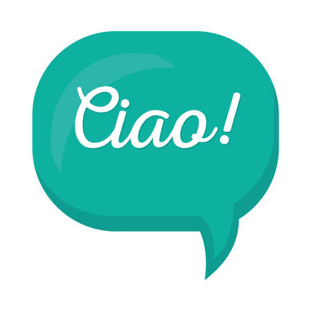 ciao speech bubbleのイラスト素材