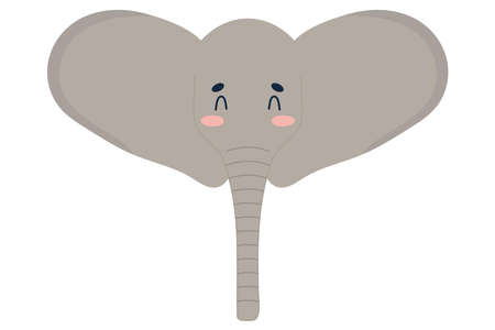 cute elephant designのイラスト素材