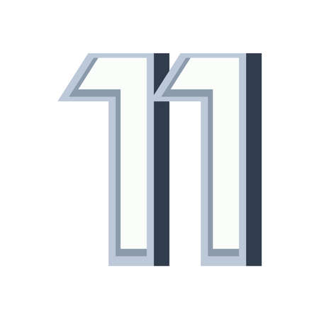 number eleven gray