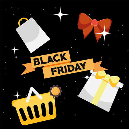 nice black friday cartelのイラスト素材