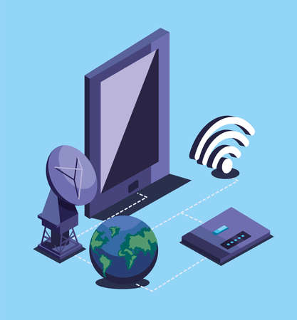 connection tech cartelのイラスト素材