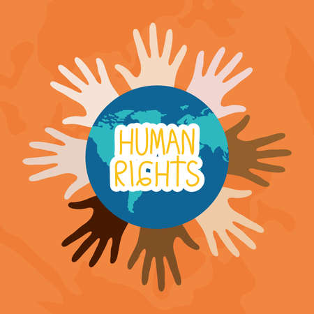human rights day designのイラスト素材