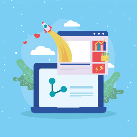 pretty marketing designのイラスト素材