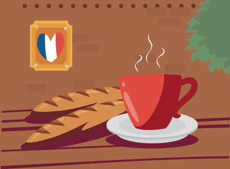 beautiful france cartelのイラスト素材