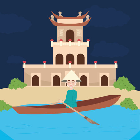 nice vietnam designのイラスト素材