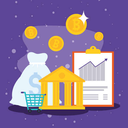 golden classic bankのイラスト素材