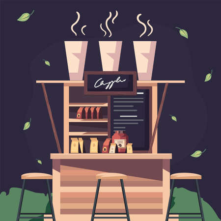 nice coffee storeのイラスト素材