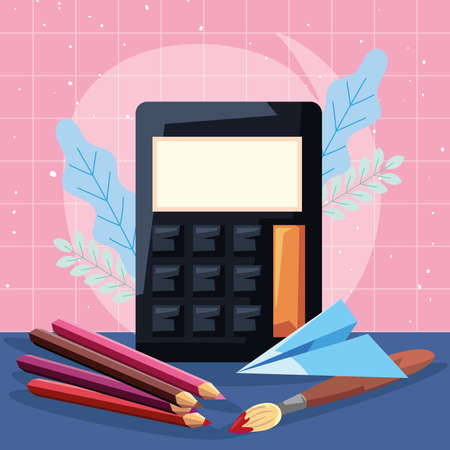 black calculator imageのイラスト素材
