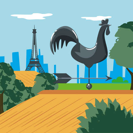 pretty france designのイラスト素材