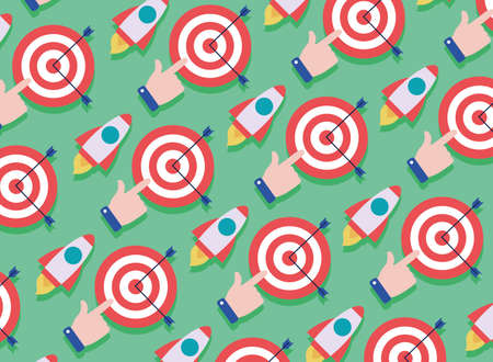 beautiful marketing patternのイラスト素材