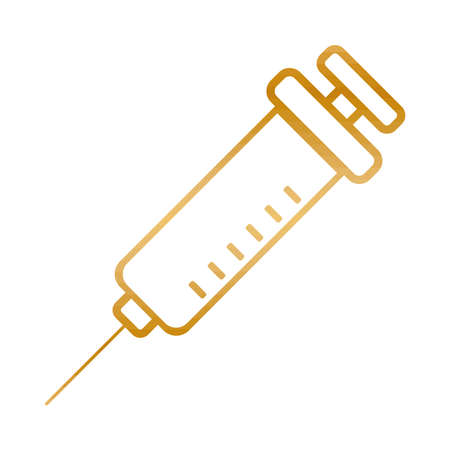 medical syringe iconのイラスト素材