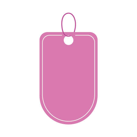pink tag iconのイラスト素材