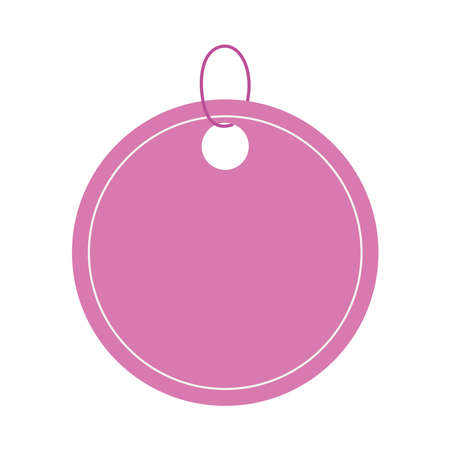 round tag iconのイラスト素材