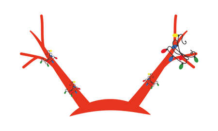 christmas headband iconのイラスト素材