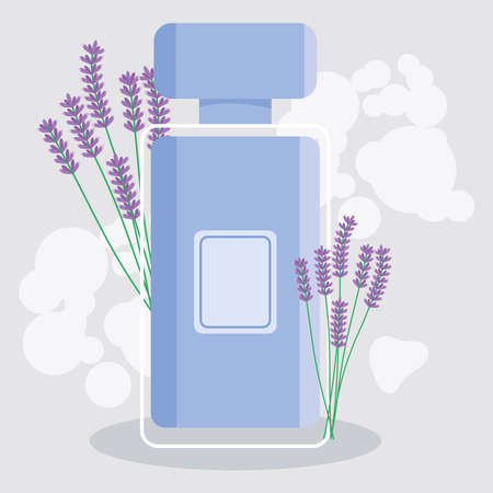 lavender perfume bottleのイラスト素材