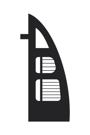 burj al arab buildingのイラスト素材