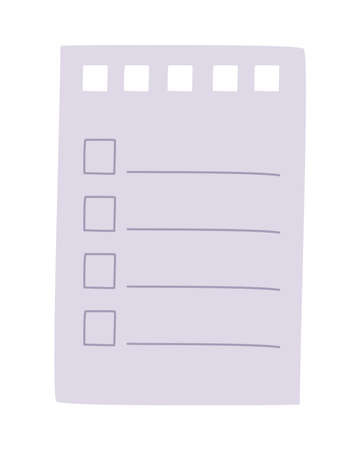 checklist note iconのイラスト素材