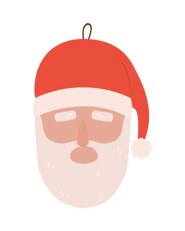 santa claus christmas hangerのイラスト素材