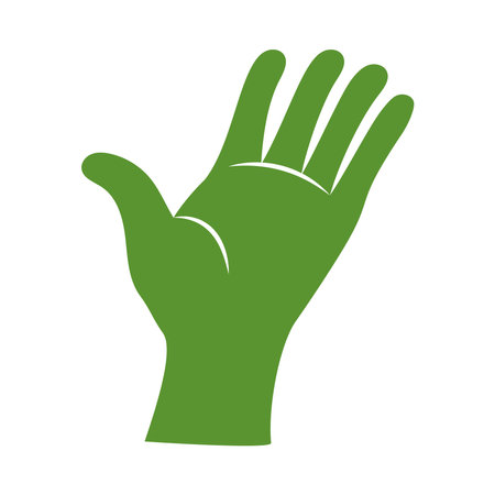green hand iconのイラスト素材