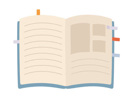 open notebook iconのイラスト素材