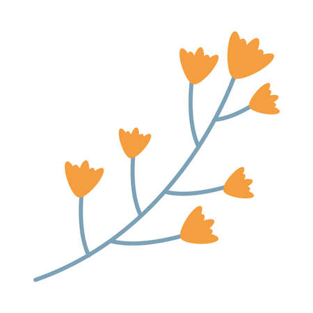 branch with flowersのイラスト素材