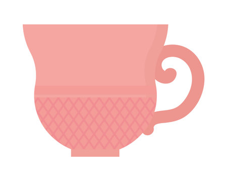 pink vintage mug iconのイラスト素材