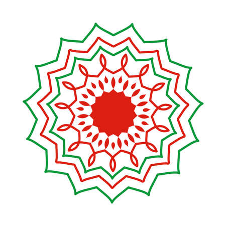 decorative and colorful rangoliのイラスト素材