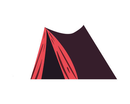 red camping tentのイラスト素材