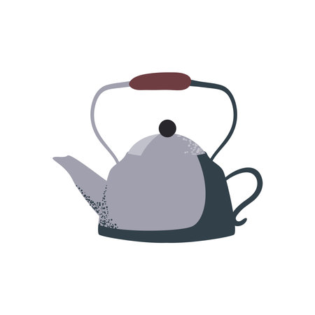 metallic tea potのイラスト素材