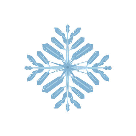 blue snowflake designのイラスト素材