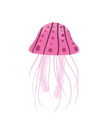 pretty jellyfish designのイラスト素材