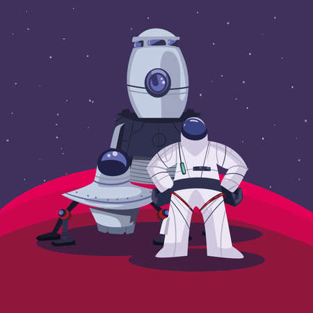 space explorer cardのイラスト素材