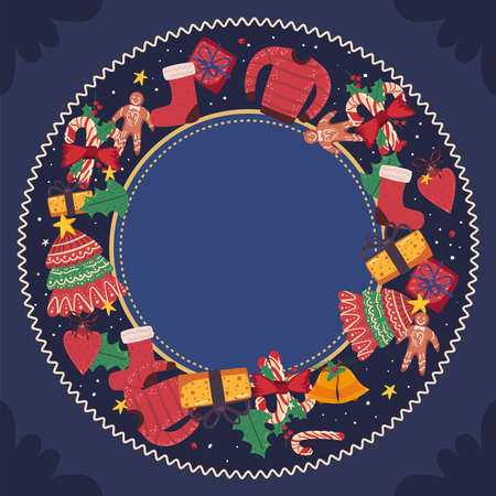 joyeux noel illustrationのイラスト素材