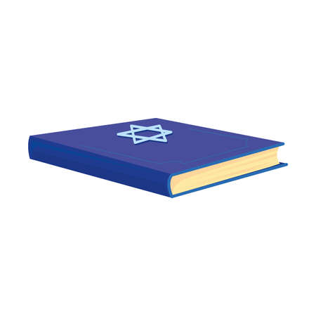 jewish book with starのイラスト素材