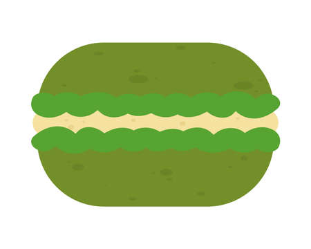 matcha mochi iconのイラスト素材