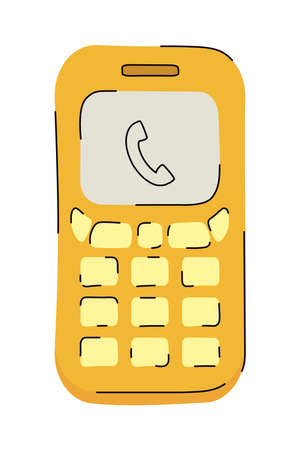 old cellphone iconのイラスト素材
