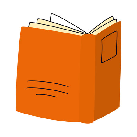 orange book iconのイラスト素材