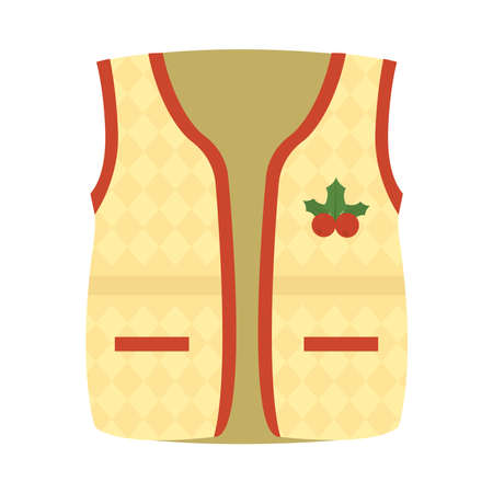 mistletoe christmas vestのイラスト素材