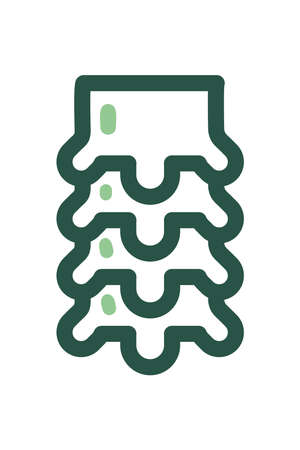 green spine iconのイラスト素材