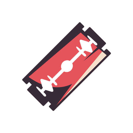 barber razor bladeのイラスト素材