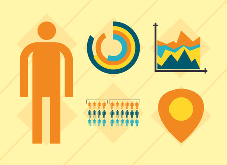 five infographic itemsのイラスト素材