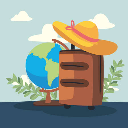 travel stuff cardのイラスト素材