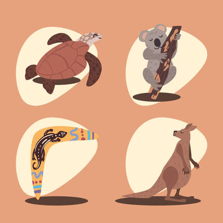 nice australian itemsのイラスト素材