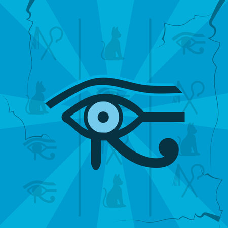 horus eye cardのイラスト素材