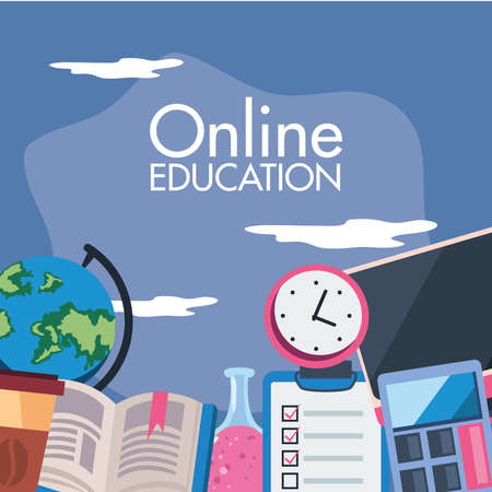 online class designのイラスト素材