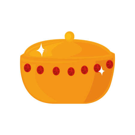 golden urn illustrationのイラスト素材