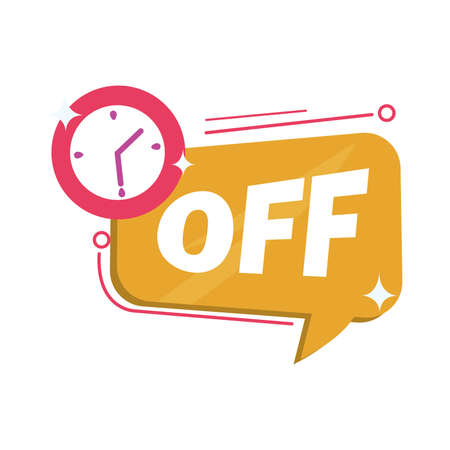 yellow off labelのイラスト素材