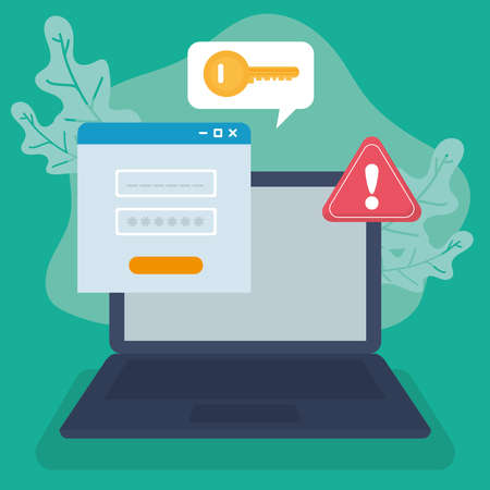 safety password cartelのイラスト素材