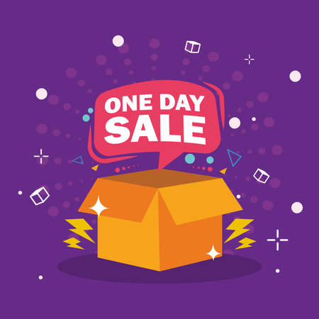 one day sale posterのイラスト素材