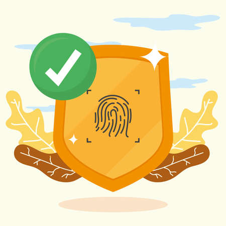 secure password cartelのイラスト素材